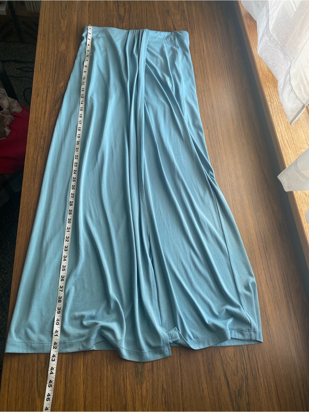 BCBGMaxAzria Soft Sky Blue Maxi Skirt